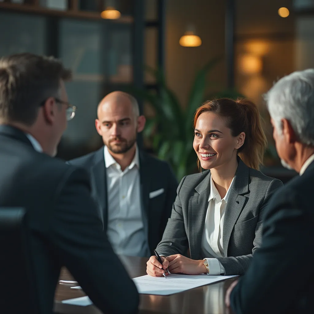 Consultores analizando datos y estrategias